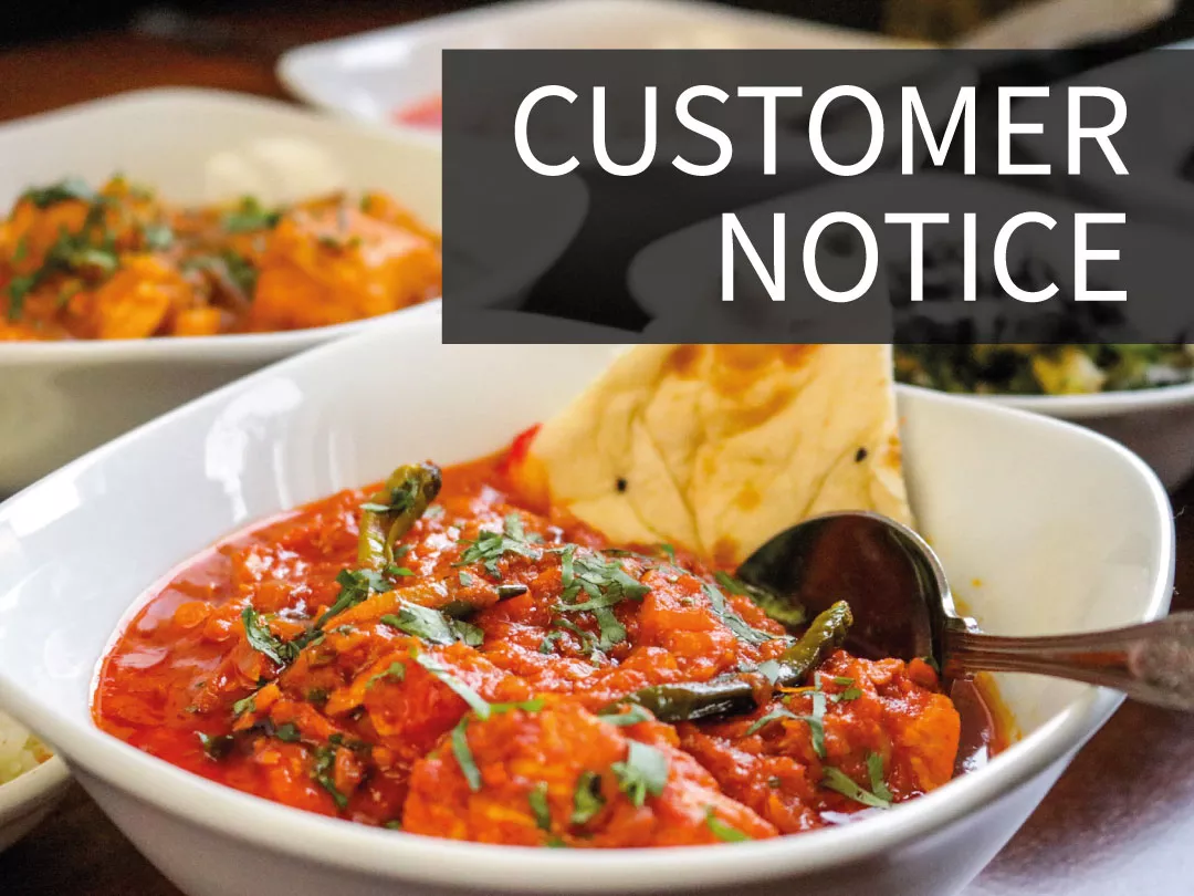 Customer Notice Customer Notice
