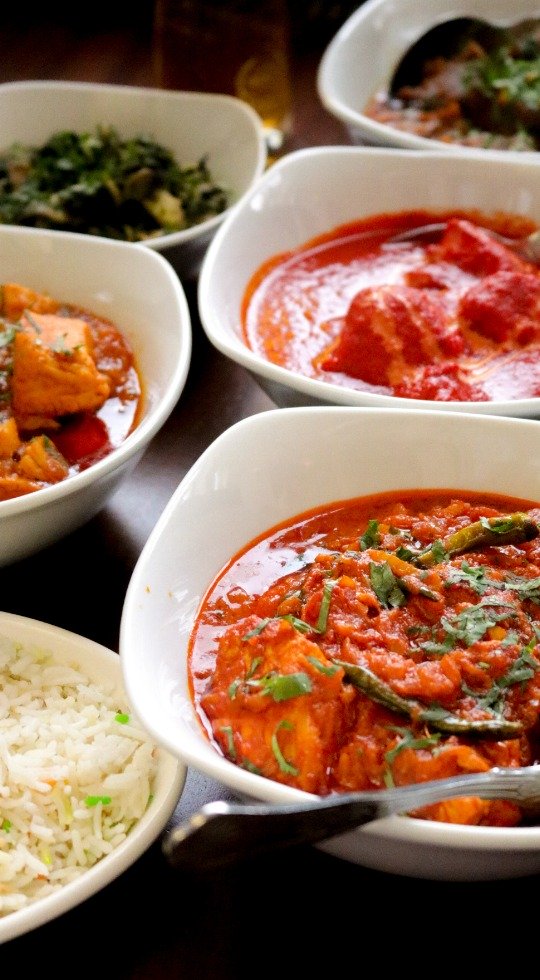 Curries at The Ganges Indian Restaurant Towcester